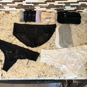 Victoria's Secret + MORE  Undies & sock Collection